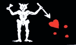 Edward Teach (Black Beard) Pirate Flag
