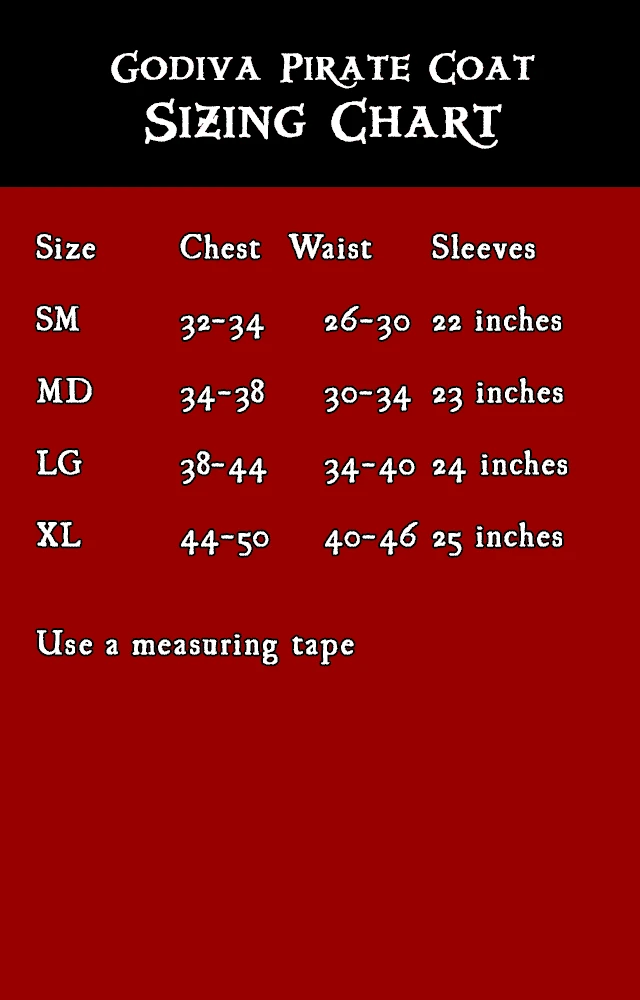 Godiva Pirate Coat 3 Godiva Pirate Coat - Image 3