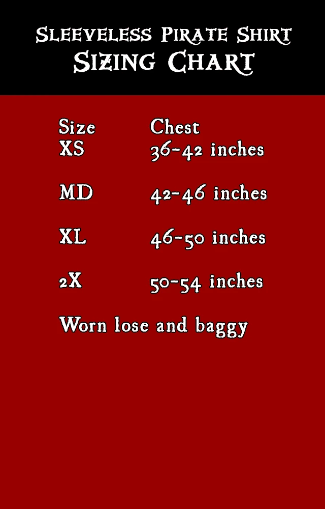 Sleeveless Pirate Shirt 3 Sleeveless Pirate Shirt - Image 3