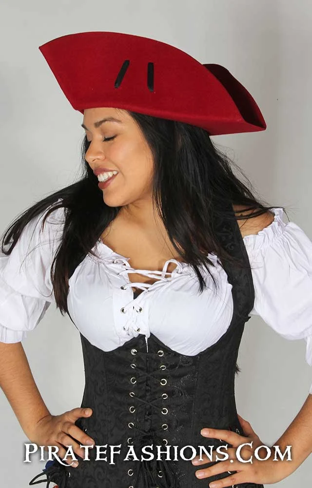 Able Sea Men Tricorne Pirate Hat 5 Able Sea Men Tricorne Pirate Hat - Image 5