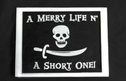 Wooden Pirate Sign -Rico Shop bartsign