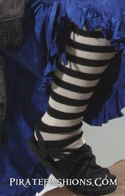 Striped Pirate Knee Socks -Rico Shop bkwksock af9547ee 41dc 41f2 8b4f a00735f9081a