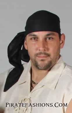 Solid Linen Pirate Bandana -Rico Shop blackbandana