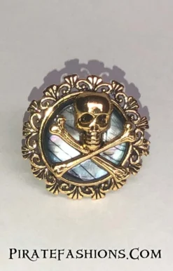 Pirate Queen Ring -Rico Shop bluegoldskull