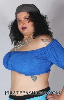 Half Wench Top -Rico Shop bluehalfwench