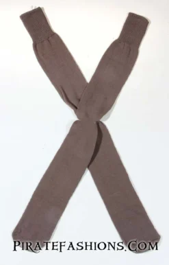 Solid Pirate Knee Socks -Rico Shop brownsock