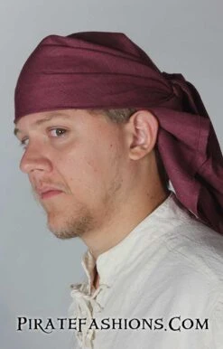 Solid Linen Pirate Bandana