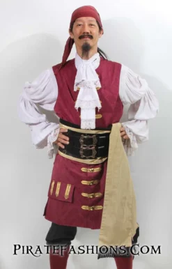 Court Pirate Waistcoat -Rico Shop cpwcbr1