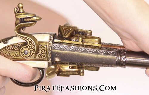 Double Barrel Revolving Flintlock (Non-Firing Replica) 4 Double Barrel Revolving Flintlock (Non-Firing Replica) - Image 4