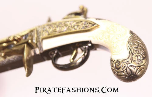 Double Barrel Revolving Flintlock (Non-Firing Replica) 6 Double Barrel Revolving Flintlock (Non-Firing Replica) - Image 6