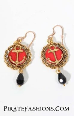 Pirate Queen Ear Rings -Rico Shop earring red gold