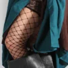 LEG AVENUE Fence Net Thigh Highs