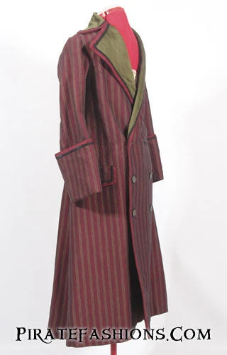 Long Red Frock Coat 4 2 Long Red Frock Coat 4 - Image 2