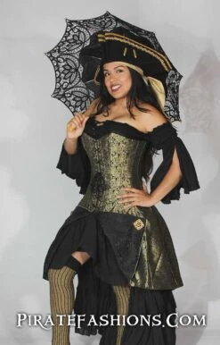 Corset Dress -Rico Shop gold corset outfit