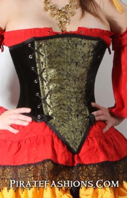 Extra Panel For Reversible Panel Corset -Rico Shop goldpanel