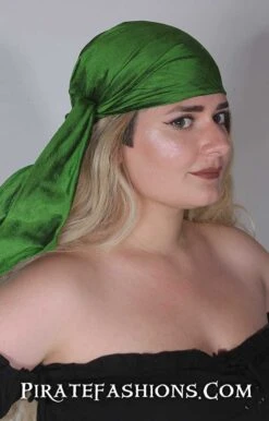 Silk Bandana 17 Silk Bandana -Rico Shop green silkb