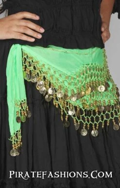 Sea Wench Hip Scarf -Rico Shop green swhs