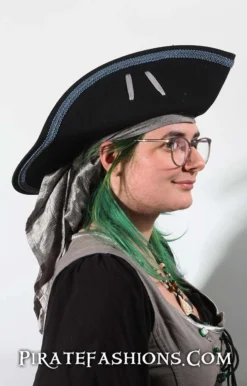 Gunners Tricorn Pirate Hat -Rico Shop gunner blue