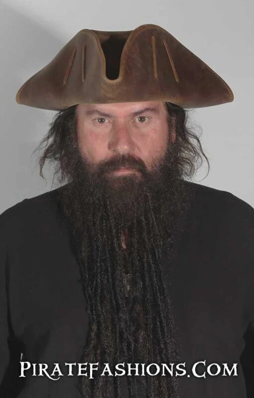 Leather Tricorn Hat