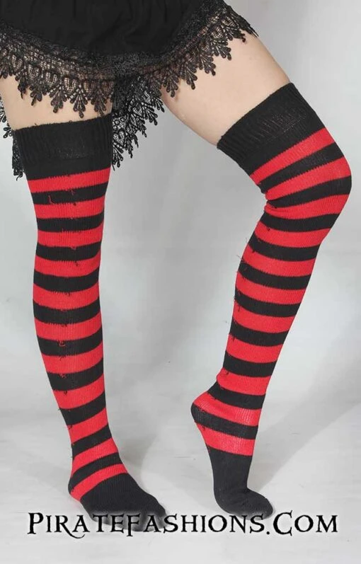 Striped Pirate Knee Socks - Image 10