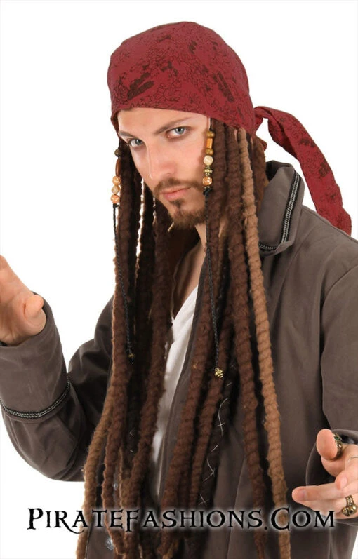 Jack Sparrow Bandana N Wig - Image 2