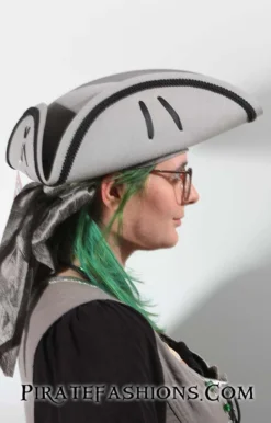 Landsmen Tricorn Pirate Hat -Rico Shop lands gray