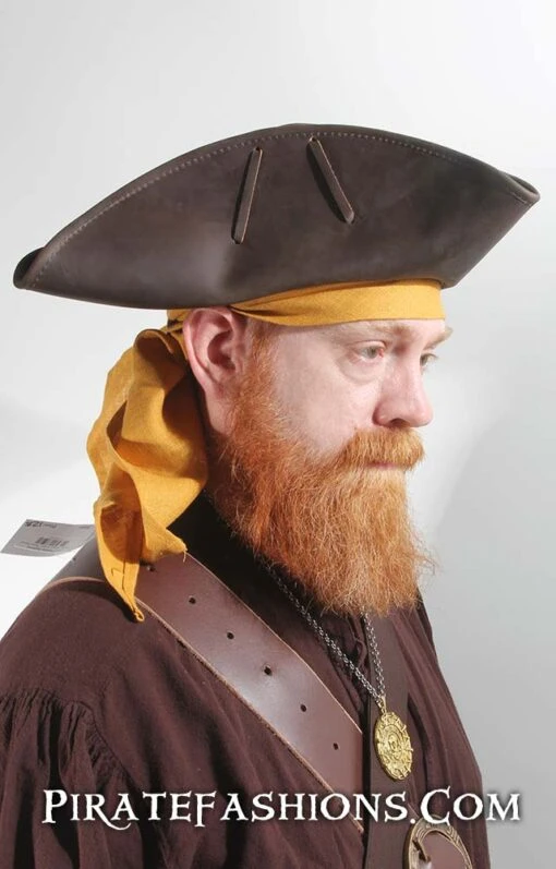 Leather Tricorn Hat - Image 2