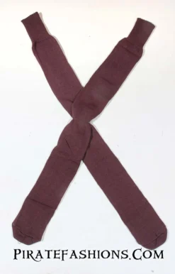 Solid Pirate Knee Socks -Rico Shop mauvsock