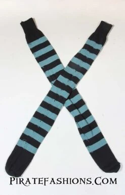 Striped Pirate Knee Socks -Rico Shop mintstripe