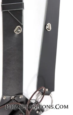 Leather Navy Baldric -Rico Shop naval1