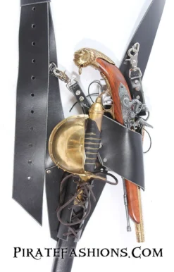 Leather Navy Baldric -Rico Shop naval2