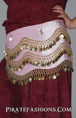 Velvet Hip Scarf -Rico Shop pink velvet hs