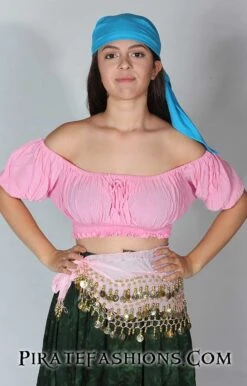 Half Wench Top -Rico Shop pinkhalfwench