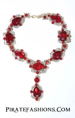 Queen's Jewels -Rico Shop red necklace
