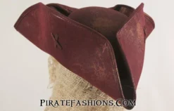 Scallywag Pirate Tricorn Hat -Rico Shop redhat1