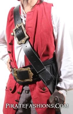 Sea Rover Leather Pirate Baldric -Rico Shop searoverbadlricbig