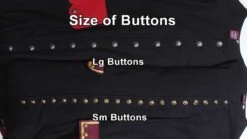 7 Seas Custom Pirate Coat -Rico Shop sizeofbuttons a6929602 4e5f 40b7 bb1e d40dea4aa394