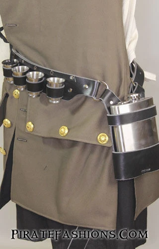 Rum Drinking Flask Belt 1 Rum Drinking Flask Belt